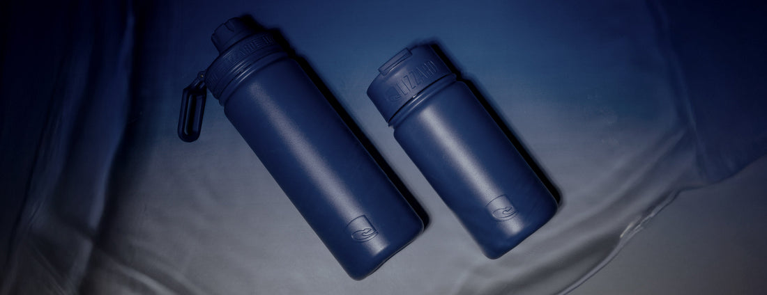Midnight blue 530ml flask and 415ml flask