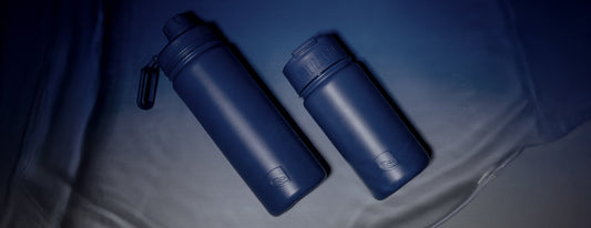 Midnight blue 530ml flask and 415ml flask
