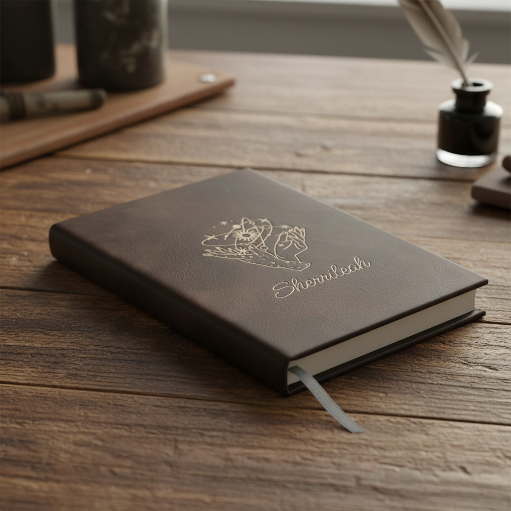 Personalized Vintage Brown & Gold Daily Planner – Undated Custom Journal