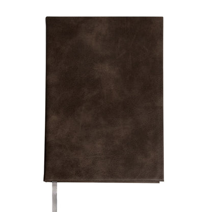 Personalized Vintage Brown & Gold Daily Planner – Undated Custom Journal