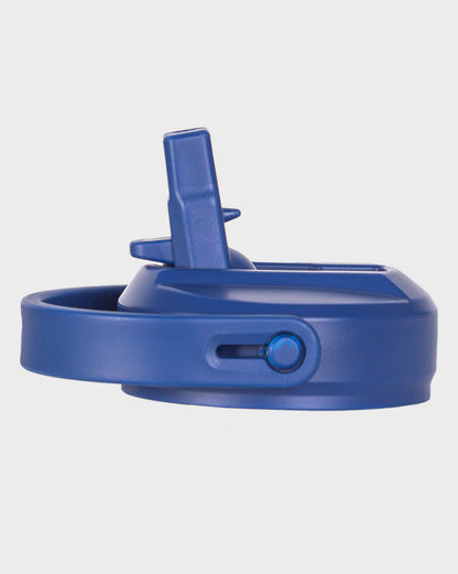 Lizzard C-Straw lid in midnight blue, side view