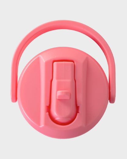 Lizzard C-Straw lid in pink, top view