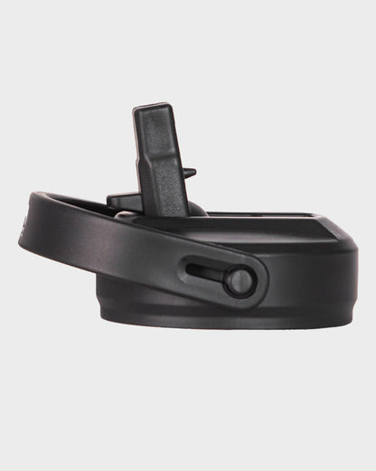 Lizzard C-Straw lid in black, side view